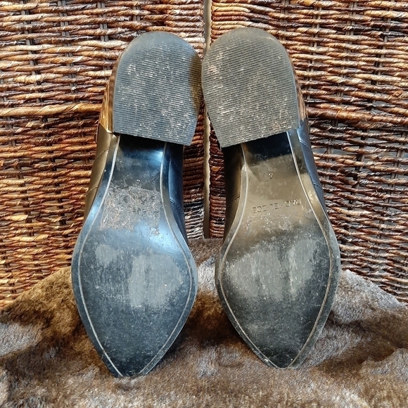 Rachel Zoe Prestyn Leather Western Ankle Boots Booties Women's 6 Black Rodeo - Picture 6 of 8